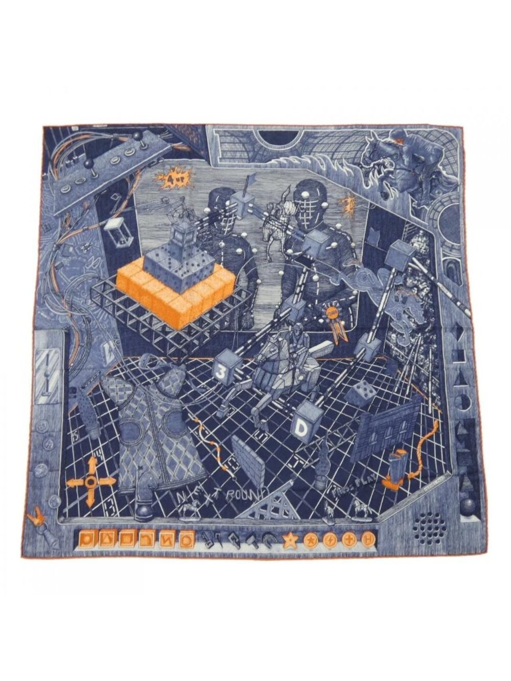 Hermes the Game Signe Elias Kafouros Carre H 100 Shawl Scarf